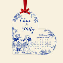 Load image into Gallery viewer, Celebrate Love: Personalized Couple Wedding Acrylic Ornament - Custom Gift for Newlyweds Ornament PopCulturePrints
