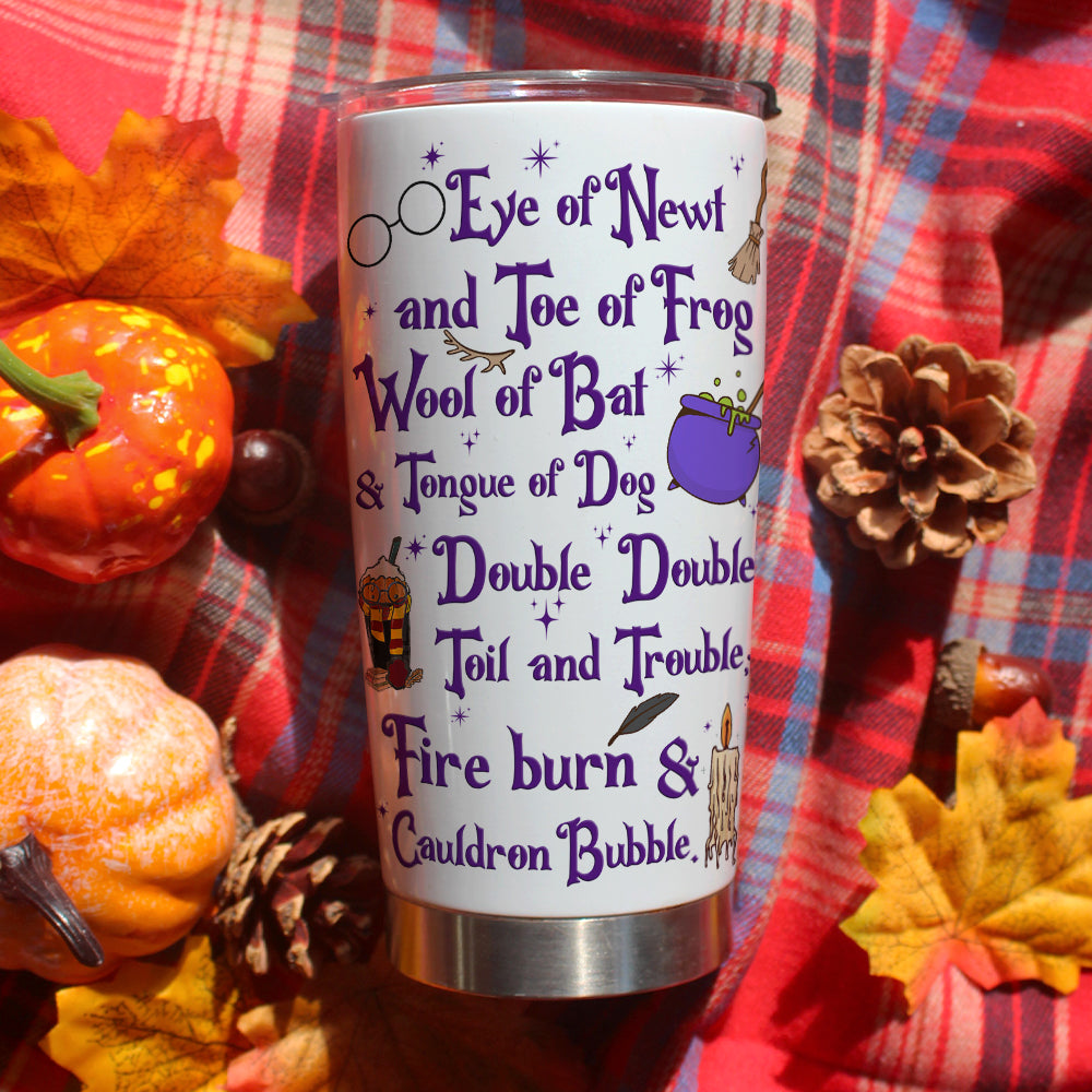 Personalized Witches' Brew Tumbler - Witch Lover's Halloween Gift Tumbler Cup PopCulturePrints