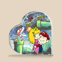 Load image into Gallery viewer, Personalized Heart Shaped Acrylic Plaque - My Love Grows Shaped Plaques PopCulturePrints
