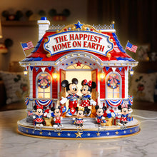 Load image into Gallery viewer, The Happiest Home On Earth Acrylic Light Box - Personalized Gift for Family &amp; Friends Light Box PopCulturePrints
