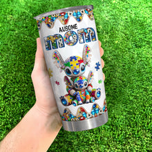 Load image into Gallery viewer, &quot;Celebrate the Ausome Journey, Perfectly Personalized Gift for Autism Moms - Custom Tumbler&quot; Tumbler Cup PopCulturePrints
