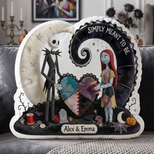 Load image into Gallery viewer, Gothic Skeleton Couple Pillow - Personalized Gift For Couples 03HATI050826 Pillow PopCulturePrints
