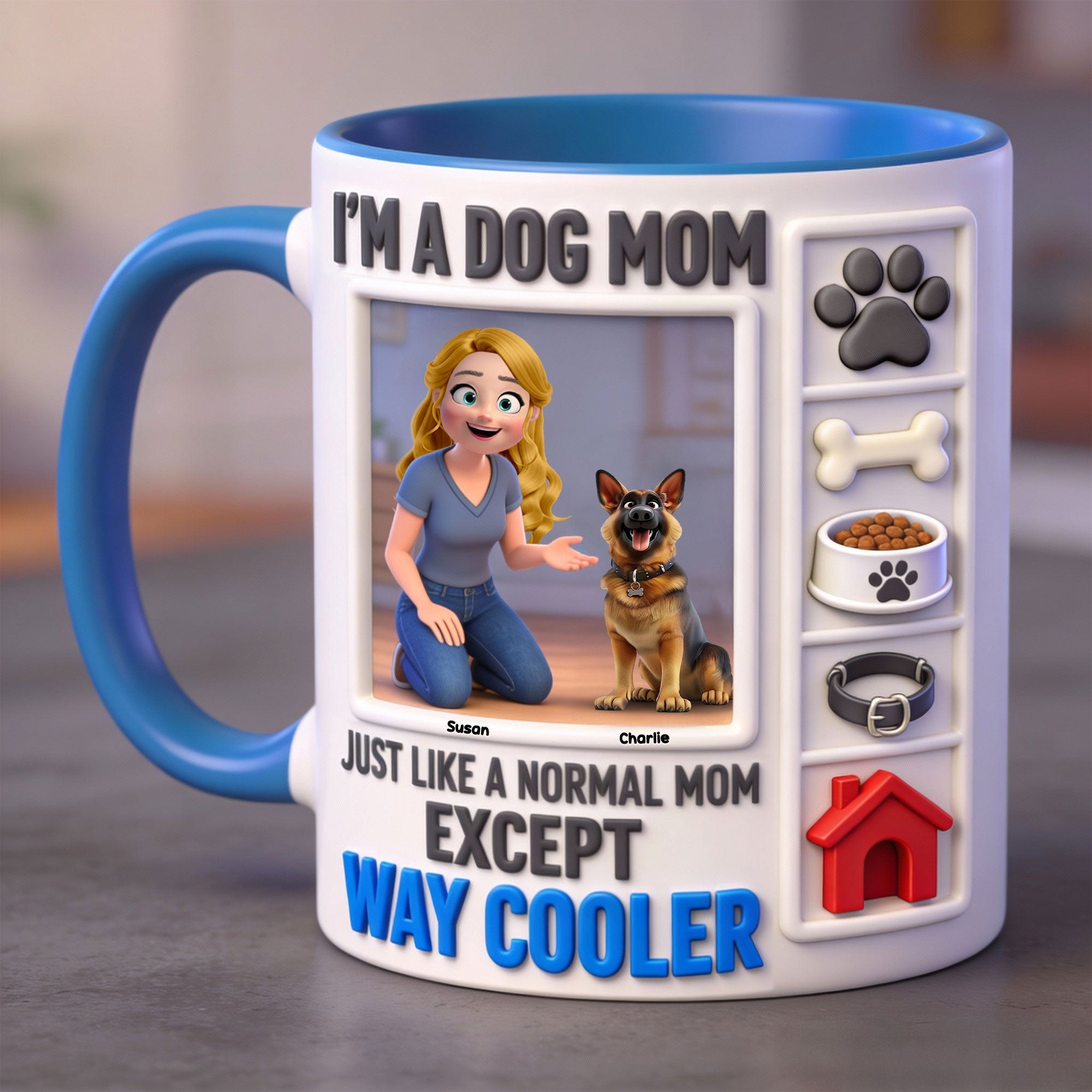 I'm A Dog Mom - Personalized Dog Lover Coffee Mug for the Coolest Moms