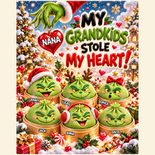 Load image into Gallery viewer, My Grandkids Stole My Heart Blanket - Personalized Gift for Grandmas
