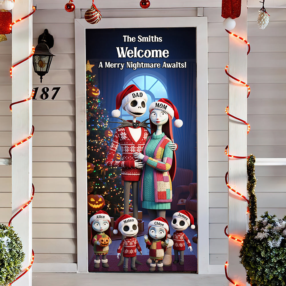 “Welcome Home” – Personalized Door Cover for Family Bliss Door Covers PopCulturePrints