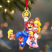 Load image into Gallery viewer, “Family is the heart of Christmas” - Personalized Family Christmas Ornament - A Unique Gift for Family, Friends, and Loved Ones Ornament PopCulturePrints
