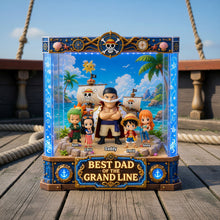 Load image into Gallery viewer, “Best Dad of the Grand Line” - Personalized Adventure Acrylic Plaque - A Special Gift for Dads, Grandpas, and Fathers Shaped Plaques PopCulturePrints
