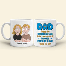 Load image into Gallery viewer, Personalized Cartoon Characters Dad Appreciation Mug Coffee Mug PopCulturePrints
