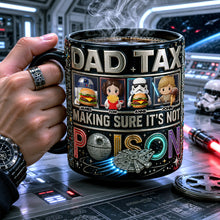 Load image into Gallery viewer, Dad Tax Magic Coffee Mug - Customized Gifts for Dad and Grandpa Coffee Mug PopCulturePrints
