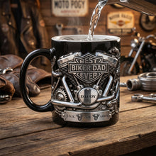 Load image into Gallery viewer, Best Biker Dad Ever Magic Mug - Personalized Gift for Dad Coffee Mug PopCulturePrints

