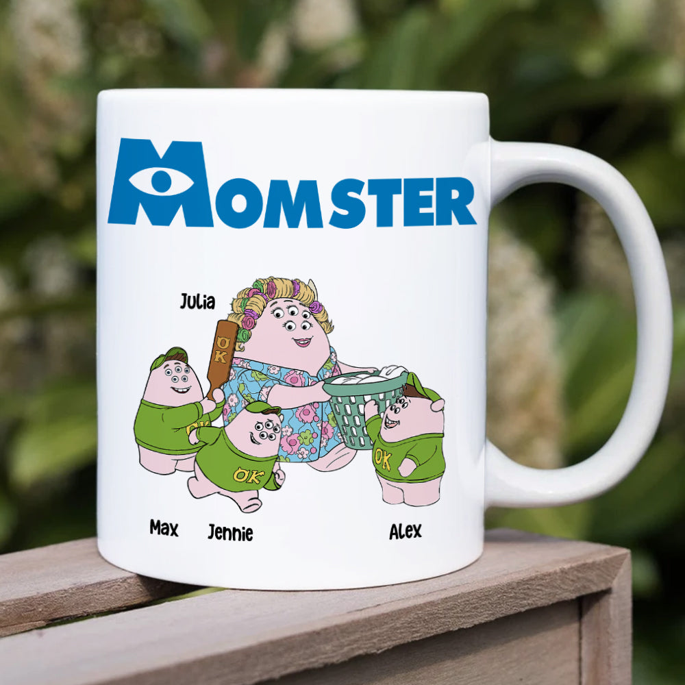 Personalized Momster Mug - Fun Mother's Day Gift Coffee Mug PopCulturePrints