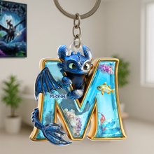 Load image into Gallery viewer, Personalized Letter Keychain - A Magical Gift for Friends and Family Keychains PopCulturePrints
