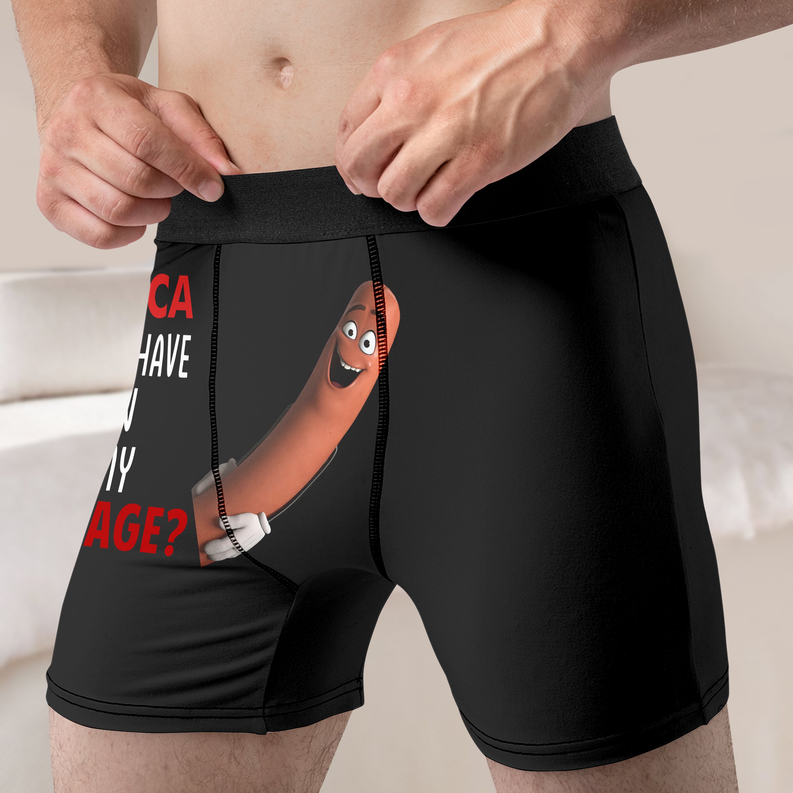 Customizable Couple Boxer Briefs - Fun and Playful Design | Valentine's Day Gifts Boxer Briefs PopCulturePrints
