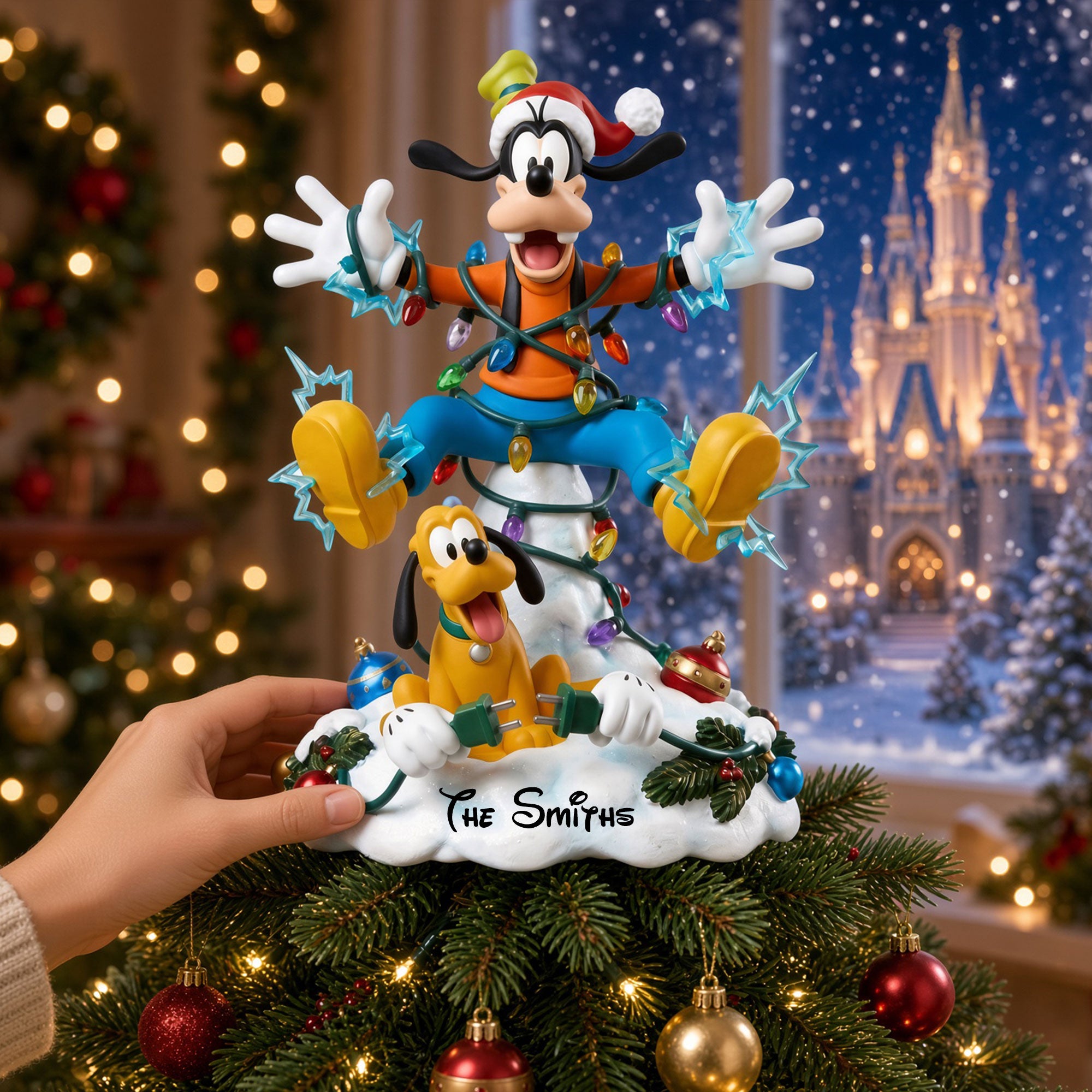 Naughty Friends Christmas Acrylic Tree Topper - Personalized Gifts For Friends 02PATI141026 Ornament PopCulturePrints