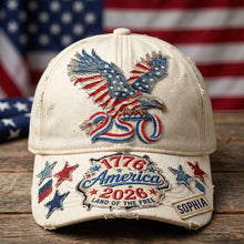 Load image into Gallery viewer, Vintage American Eagle Proud Classic Cap - Personalized Gifts For Patriots 02QHQN030626 Caps PopCulturePrints
