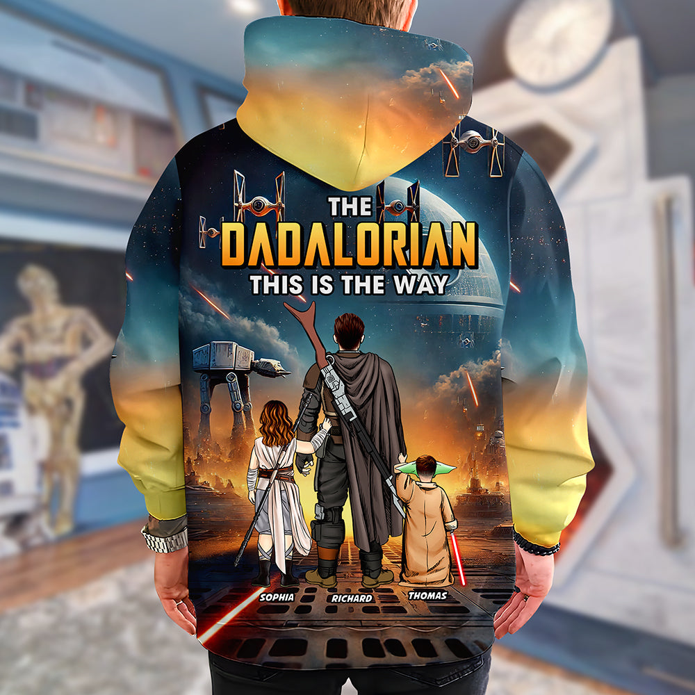 This Is The Way - Personalized Dad Shirt AOP Products PopCulturePrints