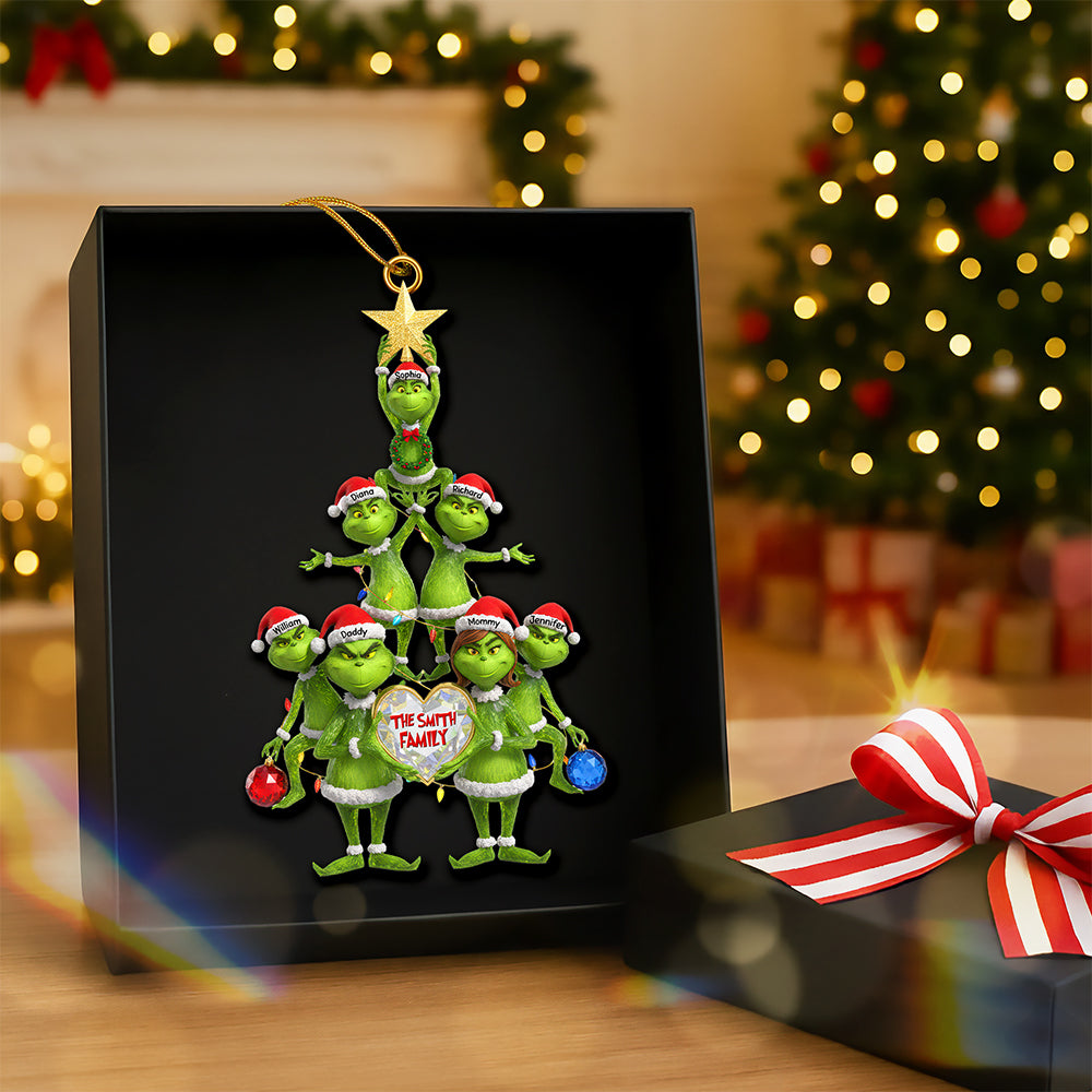 “Celebrate Family Togetherness” – Personalized Christmas Ornament – Custom Gift for Families, Friends & Loved Ones