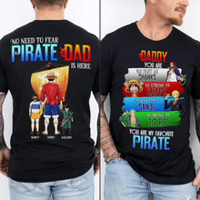Load image into Gallery viewer, No Need to Fear, Pirate Dad Is Here - Personalized Dad Shirt Shirts PopCulturePrints

