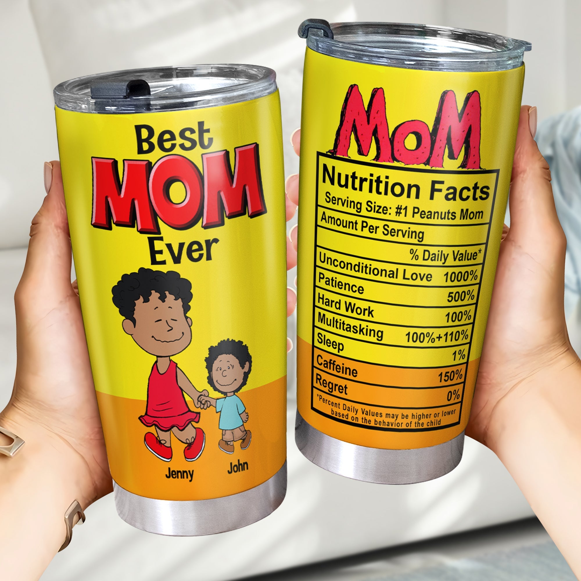 Best Mom Ever - Personalized Tumbler Gift for Mom & Grandma Tumbler Cup PopCulturePrints