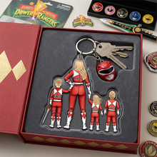 Load image into Gallery viewer, "A Mighty Mom is a Hero in Every Way" - Personalized Mighty Mom Acrylic Keychain - Custom Gift for Mom, Grandma, and Loved Ones Keychains PopCulturePrints
