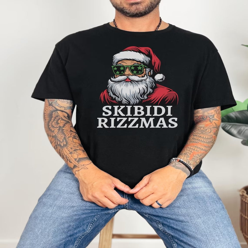 Funny Skibidi Rizzmas Santa Sweatshirt