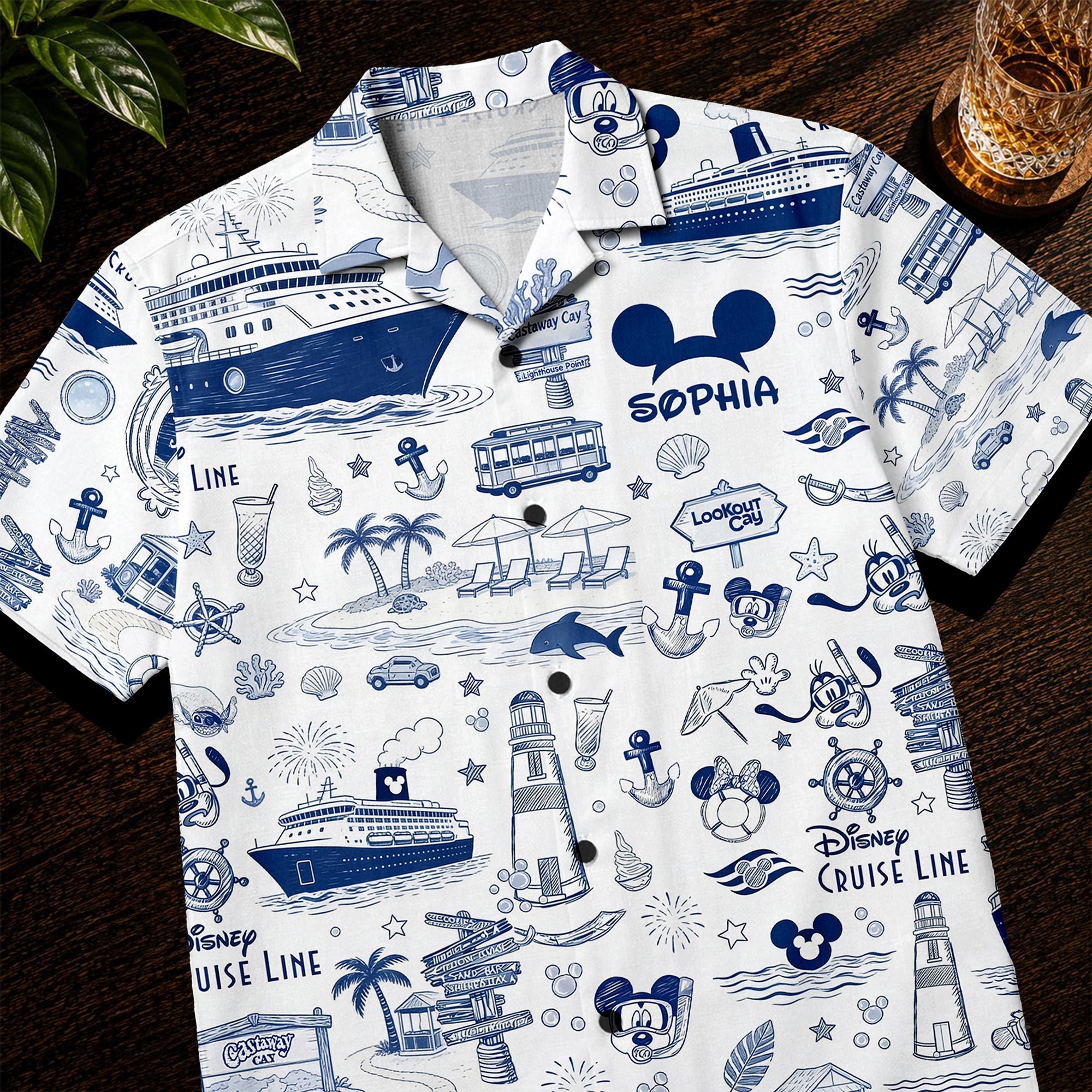 “Sail away in style!” - Lovely Nautical Cruise Hawaiian Shirt - Personalized Gift for Cruise Lovers Hawaiian Shirts PopCulturePrints