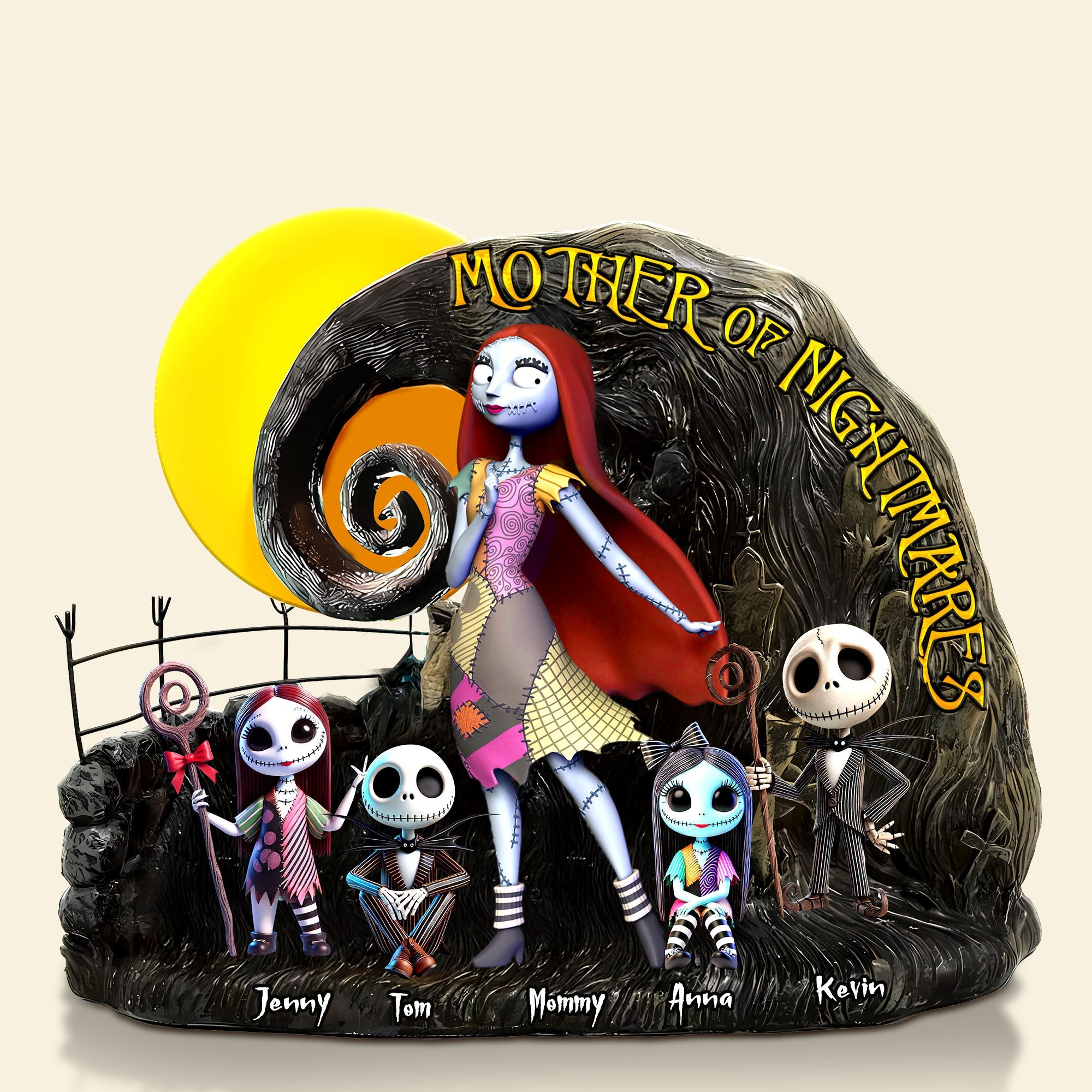 "Mother of Nightmares" - Personalized Acrylic Plaque - Unique Gift for Mom, Grandma & More Shaped Plaques PopCulturePrints