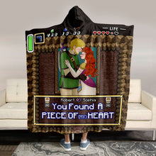 Load image into Gallery viewer, Custom Gamer Couple Hooded Blanket - Unique Love Gift for Valentine&#39;s Day Gifts Blanket PopCulturePrints
