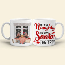 Load image into Gallery viewer, Naughty Holiday Personalized Couple Mug - Fun Christmas Gift
