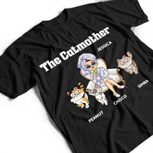 Load image into Gallery viewer, &quot;Celebrate Your Feline Bond: The Catmother Personalized T-Shirt - Unique Gift for Cat Lovers, Moms, and Grandmas&quot; T-shirt PopCulturePrints
