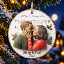 Load image into Gallery viewer, All I Want For Christmas Is You - Personalized Couple Love Christmas Ornament
