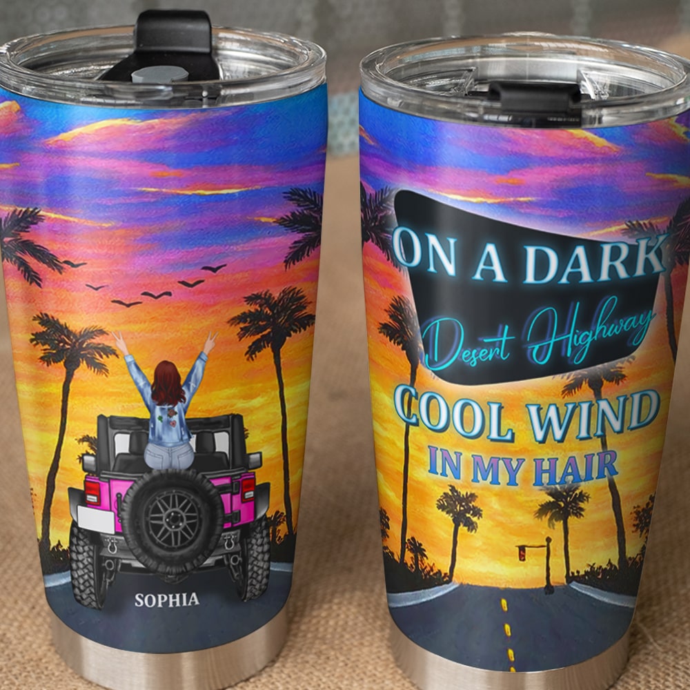 Personalized Travel Together Tumbler - Custom Name Adventure Mug