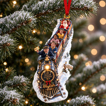 Load image into Gallery viewer, "Ride the Christmas Spirit with the Polar Express!" - Christmas Ornament, Personalized Gift for Family, Friends, and Children Ornament PopCulturePrints
