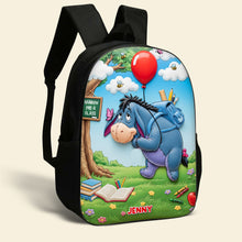 Load image into Gallery viewer, “Let Imagination Soar!” – Floating To School Cute Cartoon Kid School Bag – Personalized Gifts for Kids Backpack PopCulturePrints
