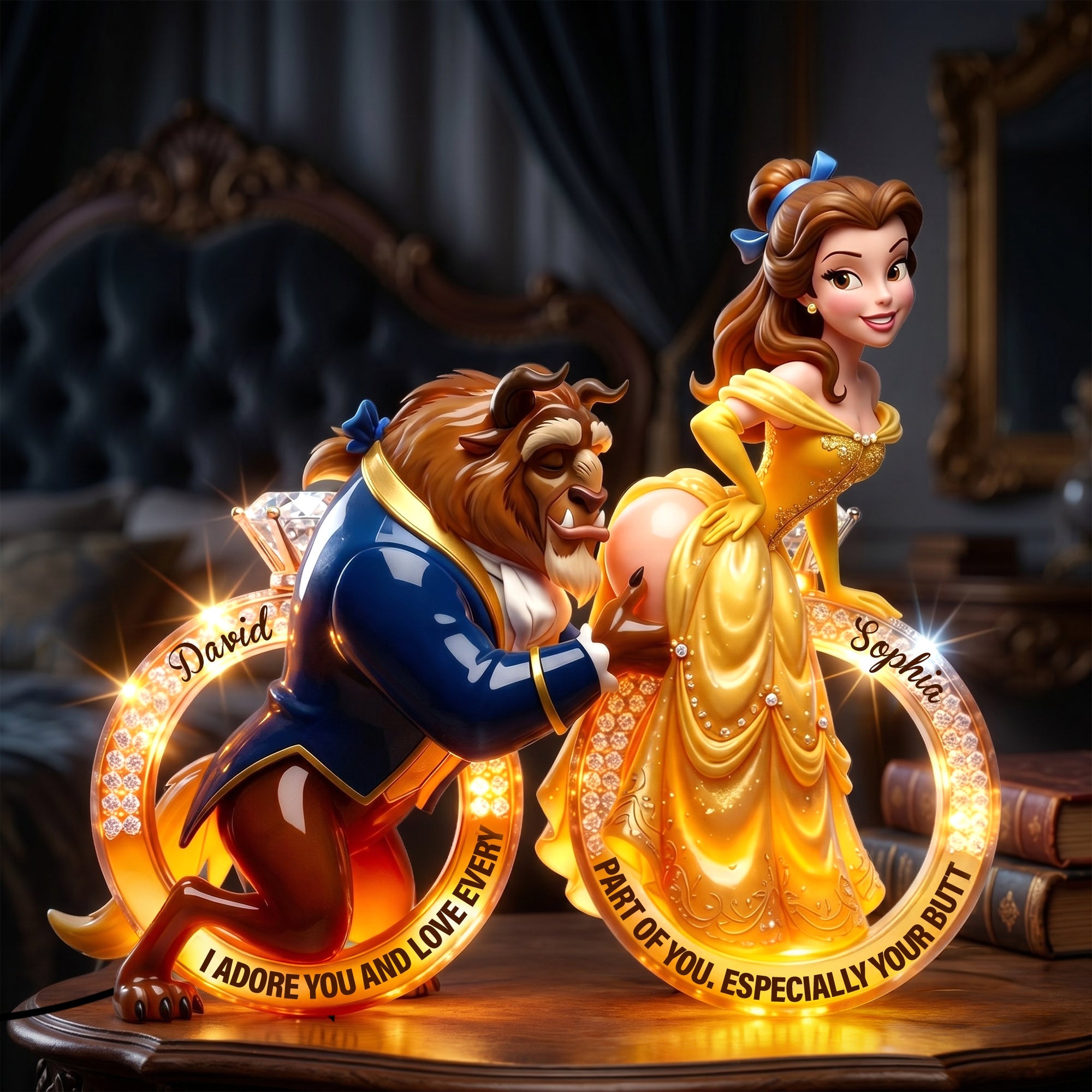 Naughty Together Forever - Personalized Acrylic Light Box for Couples