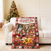 Load image into Gallery viewer, “It's the Most Wonderful Time of the Year” - Personalized Holiday Family Blanket - Custom Gift for Everyone
