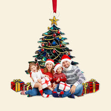 Load image into Gallery viewer, Custom Family Photo Acrylic Christmas Ornament Ornament PopCulturePrints
