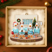 Load image into Gallery viewer, &quot;Spread Joy This Christmas with Personalized Ornaments&quot; - Unique Nurse Goose Coworkers Ornament - Custom Gift for Nurses, Coworkers, Friends Ornament PopCulturePrints
