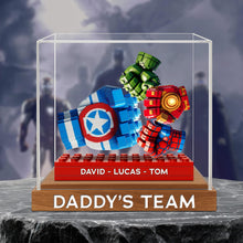 Load image into Gallery viewer, “Super Dad: A Legacy of Strength” - Personalized Dad Plaque - Gift for Fathers and Grandfathers Shaped Plaques PopCulturePrints
