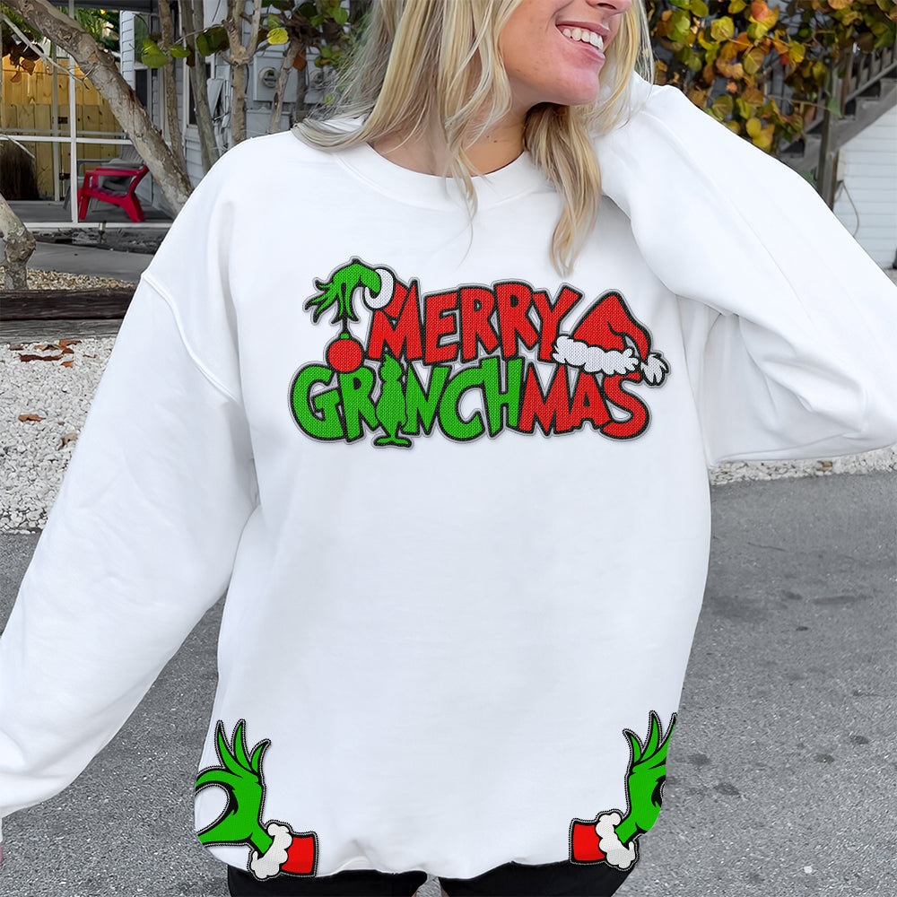 Grinchmas Embroidered Sweatshirt