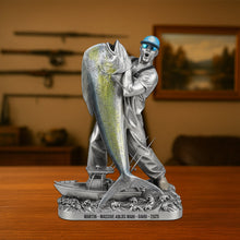 Load image into Gallery viewer, “Catch the Moment!” - Fishing Trophy Plaque - Personalized Gift for Fishing Lovers Shaped Plaques PopCulturePrints
