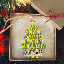 Load image into Gallery viewer, Custom Tennis Family Christmas Ornament 2024 Ornament PopCulturePrints

