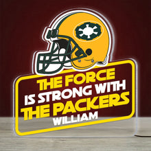 Load image into Gallery viewer, The Force is Strong with the Packers - Personalized Sport Lover Lightbox for Fans Light Box PopCulturePrints
