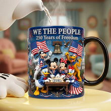 Load image into Gallery viewer, Celebrate Freedom - America 250 Celebration Magic Coffee Mug - Personalized Gifts for Patriotic Enthusiasts Coffee Mug PopCulturePrints
