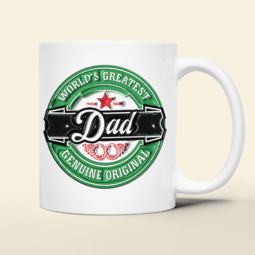 Personalized Dad's Beer Mug – Cheerful Gift for Beer Lovers Coffee Mug PopCulturePrints