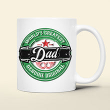 Load image into Gallery viewer, Personalized Dad&#39;s Beer Mug – Cheerful Gift for Beer Lovers Coffee Mug PopCulturePrints
