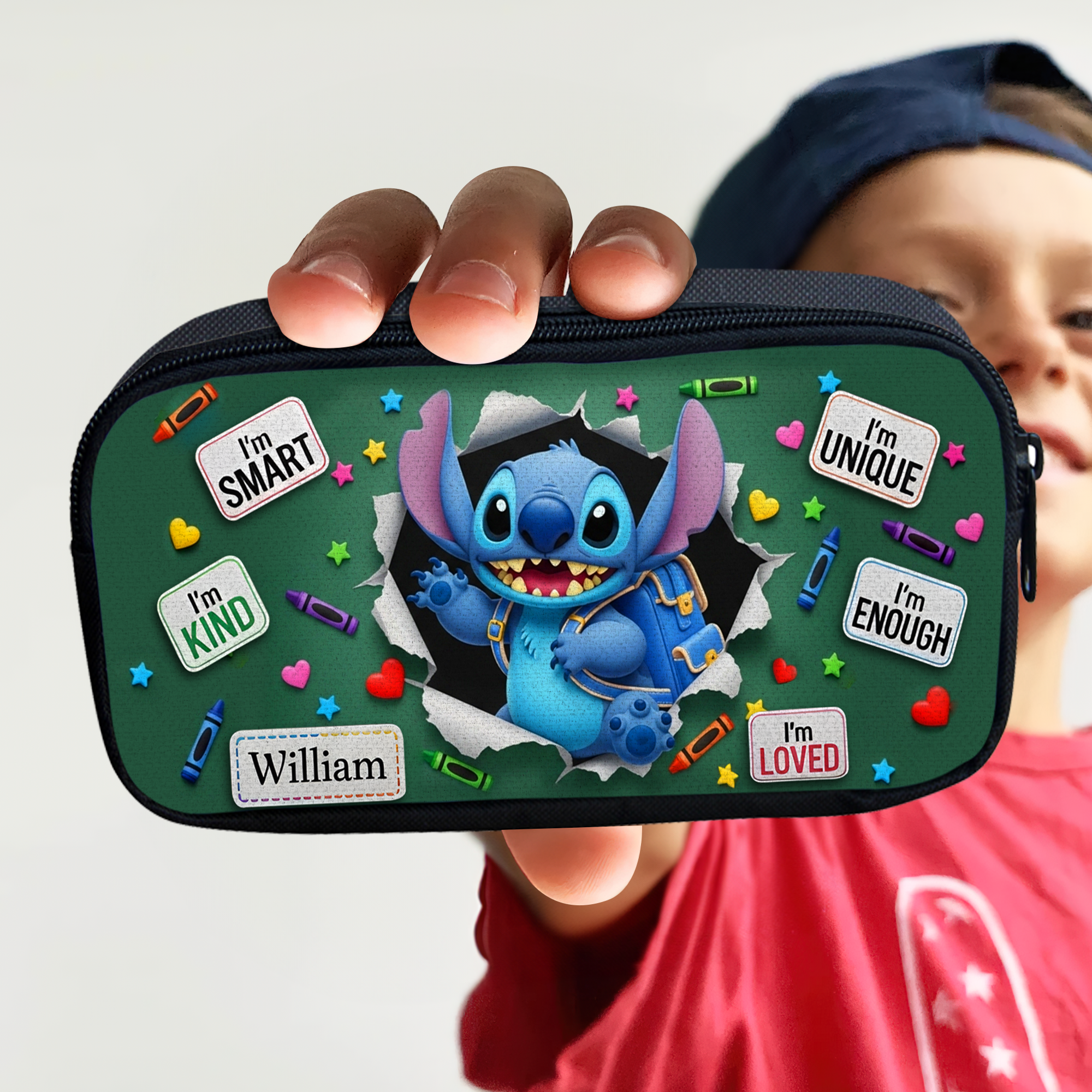 Cute Alien Ready For Class Pencil Case - Personalized Gifts for Kids Pencil Case PopCulturePrints