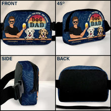 Load image into Gallery viewer, Dog Dad - The Man, The Myth, The Legend - Personalized Crossbody Belt Bag Crossbody Belt Bag PopCulturePrints
