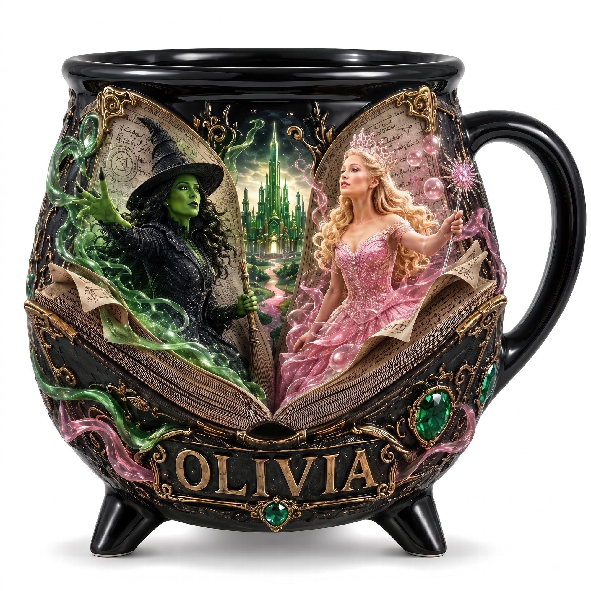 Boo To You Garden Lamp - Personalized Halloween Gift for Spooky Nights Cauldron Mug PopCulturePrints