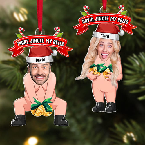 Jingle My Bells - Custom Couple Christmas Ornaments Ornament PopCulturePrints